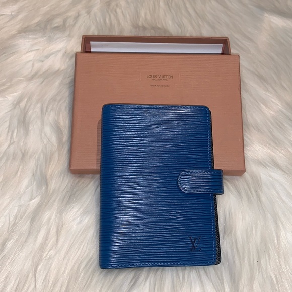 Louis Vuitton Epi Blue Agenda PM
